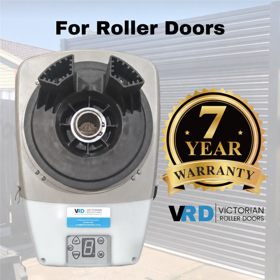 VRD R-1000 roller door opener with seven-year warranty