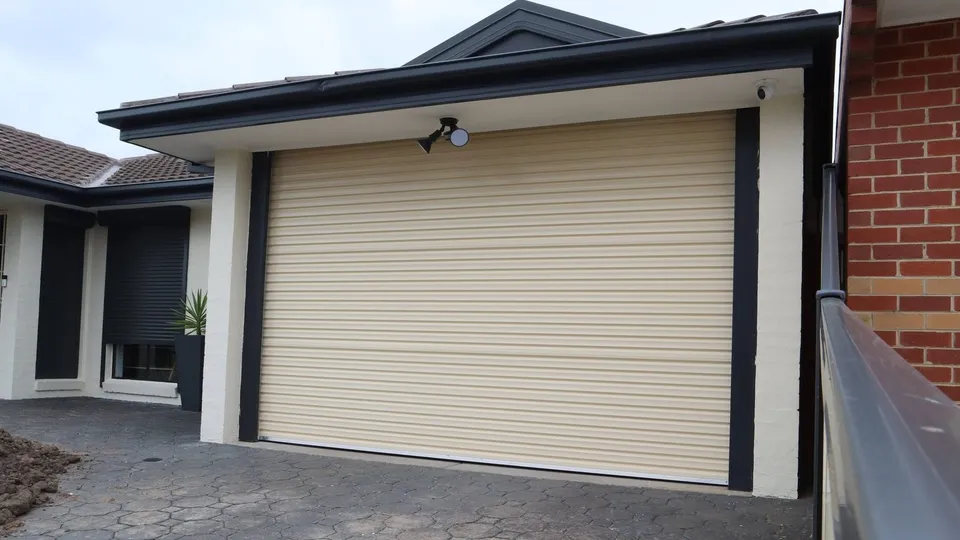 Cream roller door installation