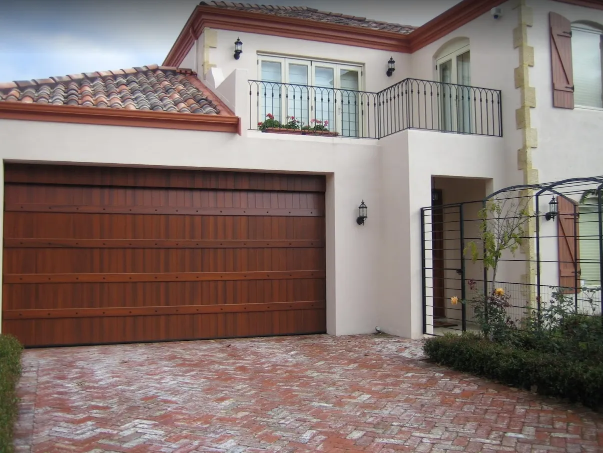 Raised wood panel door